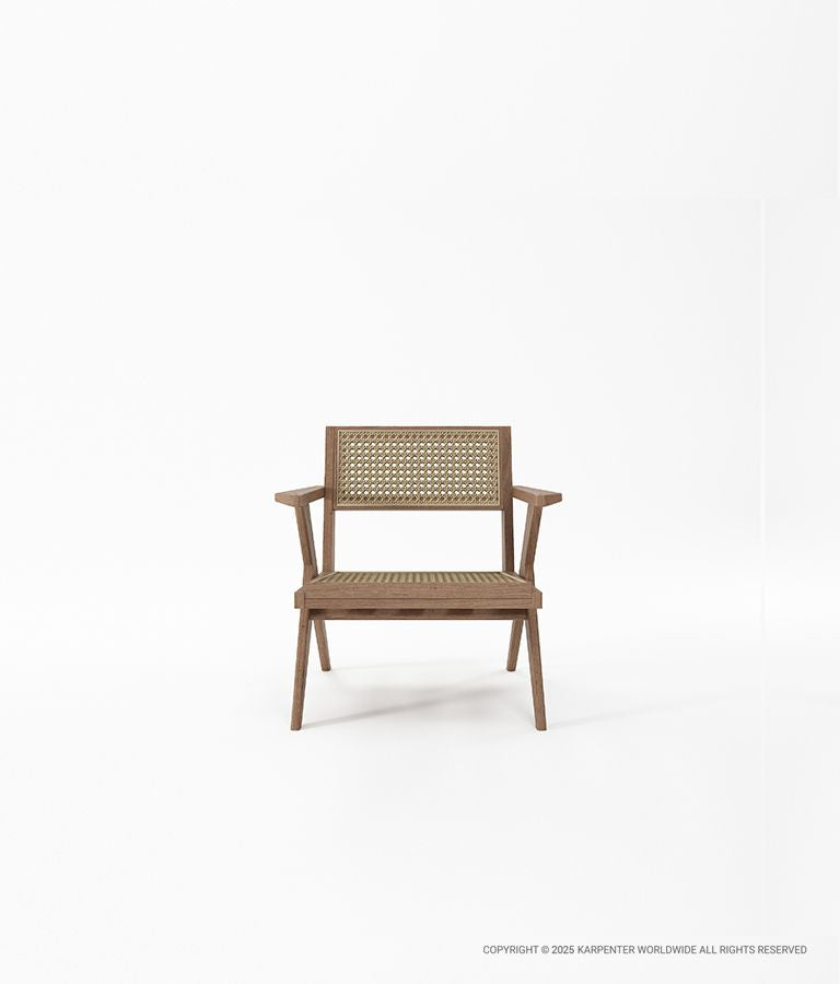 TRIBUTE Easy Chair w/ Natural Rattan