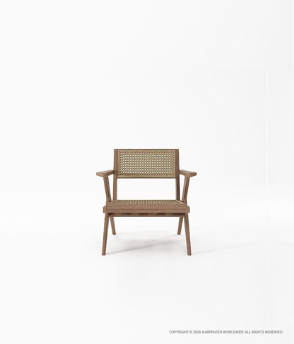 TRIBUTE Easy Chair w/ Natural Rattan