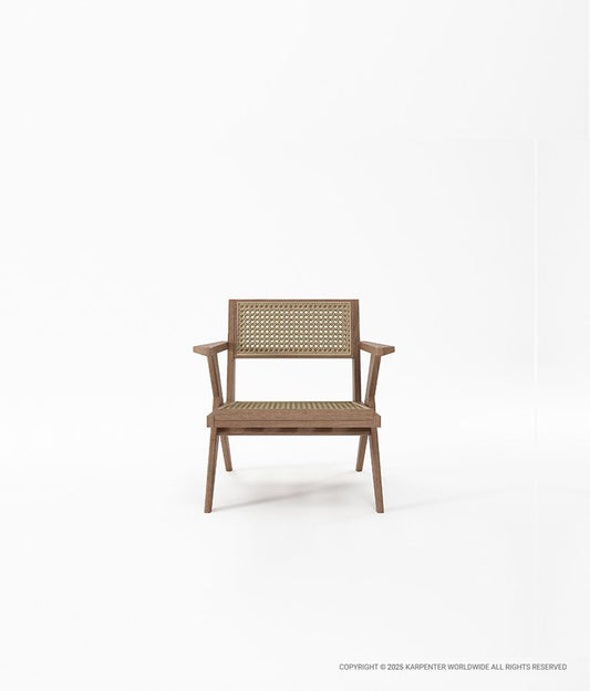 TRIBUTE Easy Chair w/ Natural Rattan