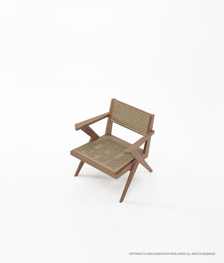 TRIBUTE Easy Chair w/ Natural Rattan