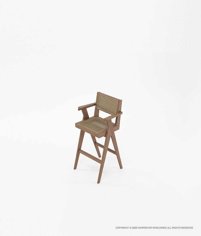 TRIBUTE Bar Stool w/ Natural Rattan