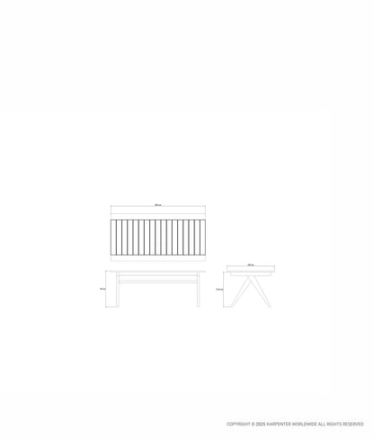 TRIBUTE OUTDOOR Rectangular Dining Table 200