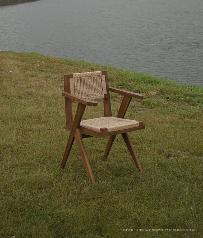 TRIBUTE OUTDOOR Arm Chair w/ Hyacinth Paper Cord