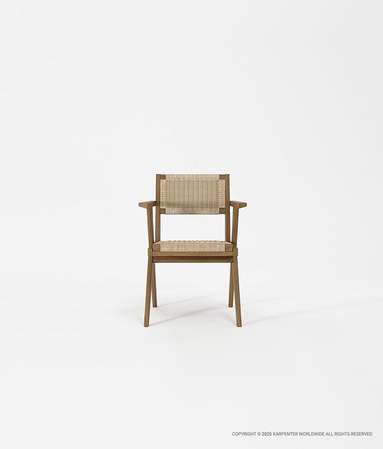 TRIBUTE OUTDOOR Arm Chair w/ Hyacinth Paper Cord