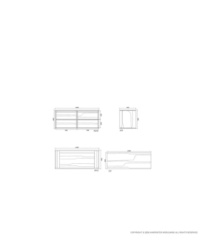 AEQUILIBRIS Hanging Cabinet 4 Drawers