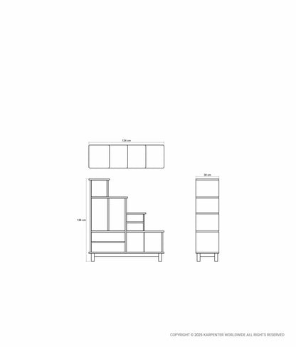 TANSU K Stairs Cabinet