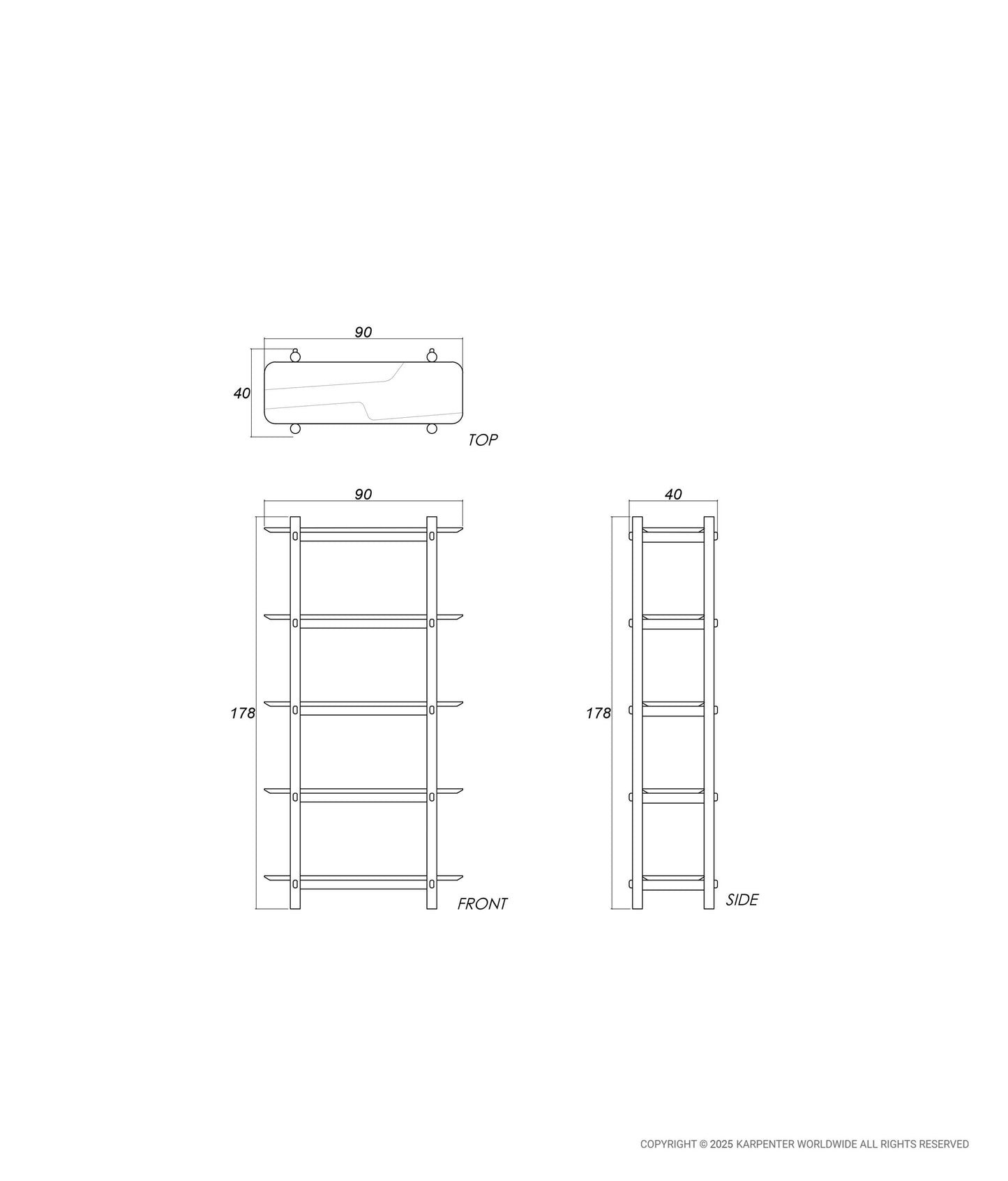 TENON Vertical Display Rack 90