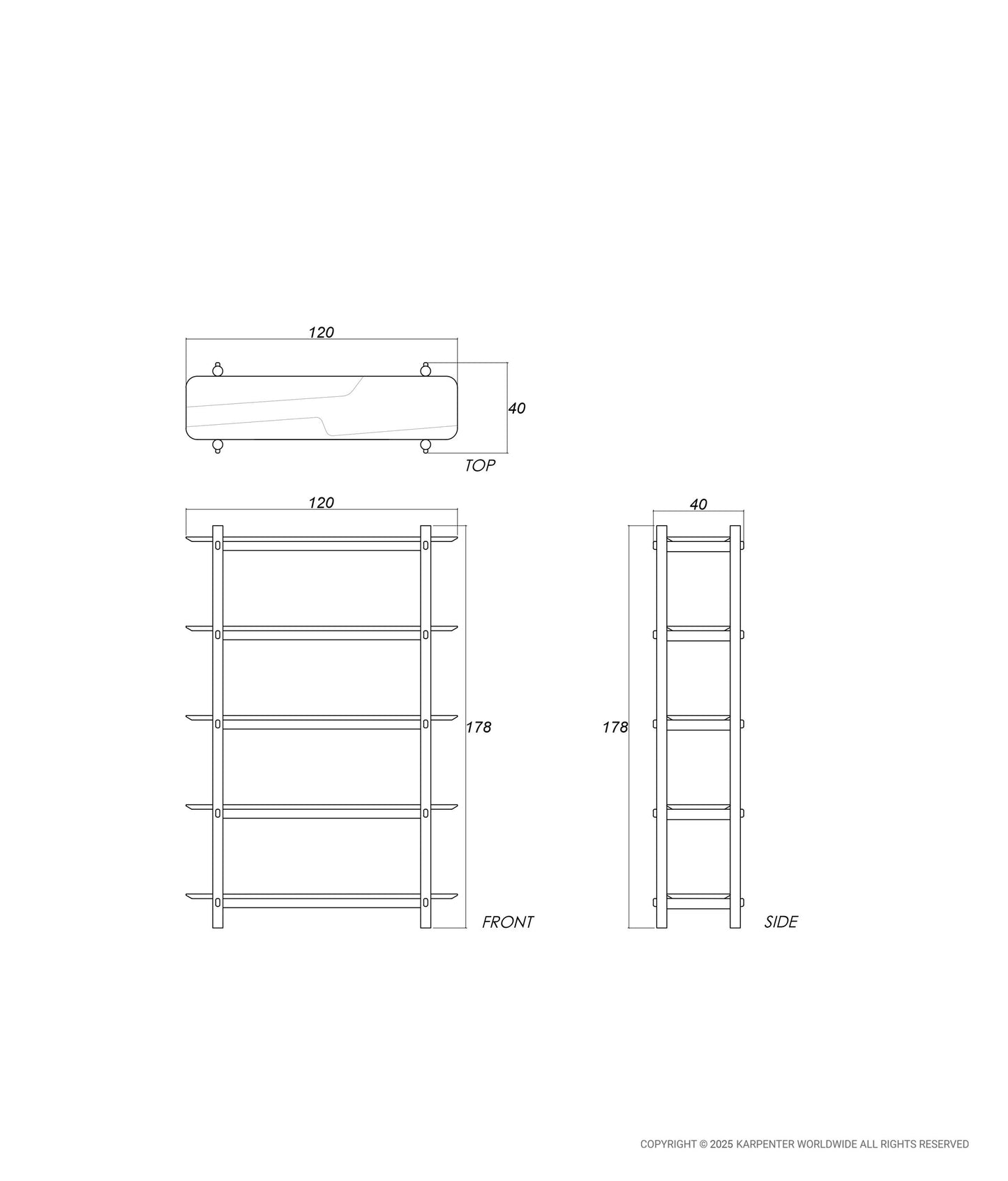TENON Vertical Display Rack 120