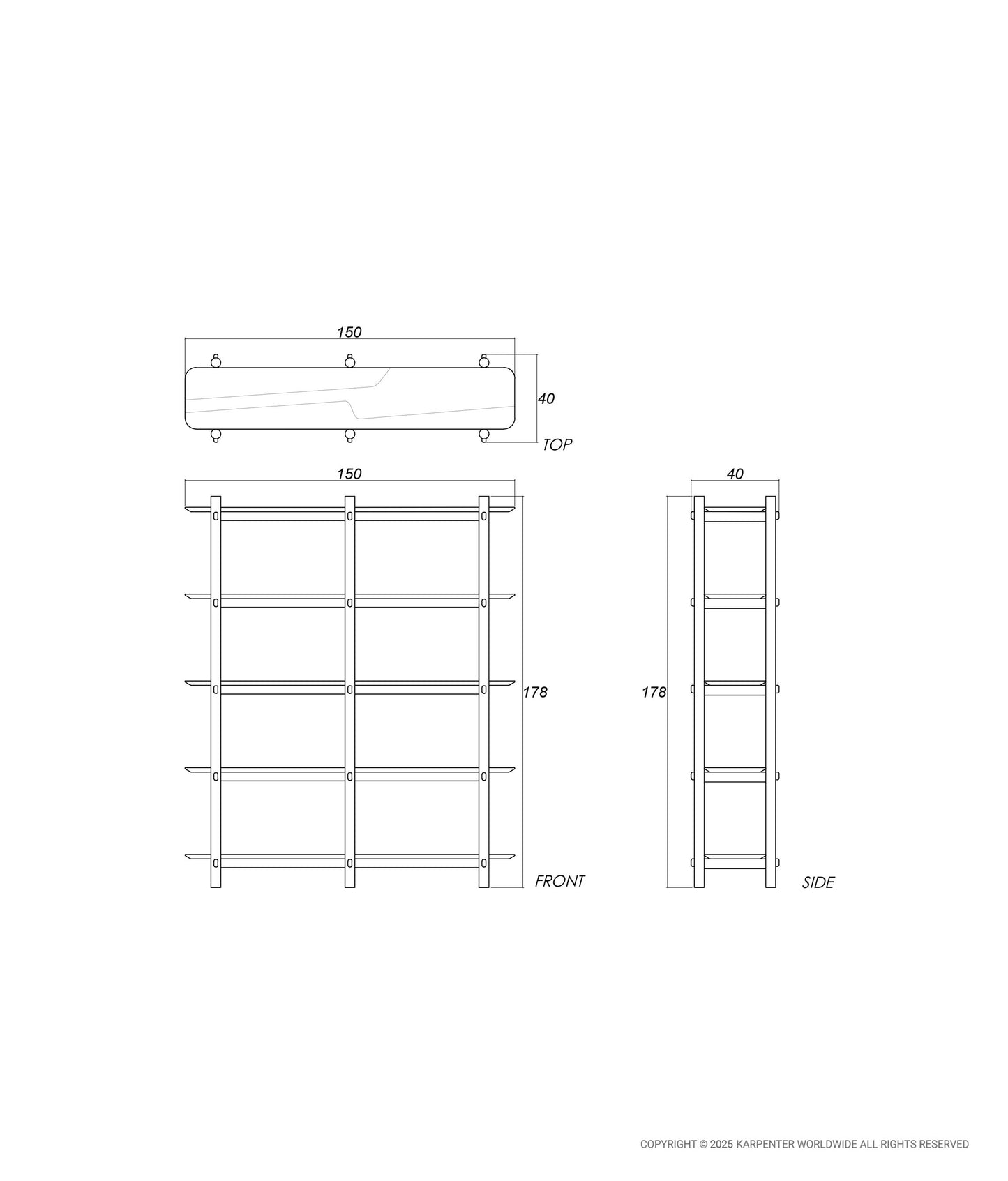 TENON Vertical Display Rack 150