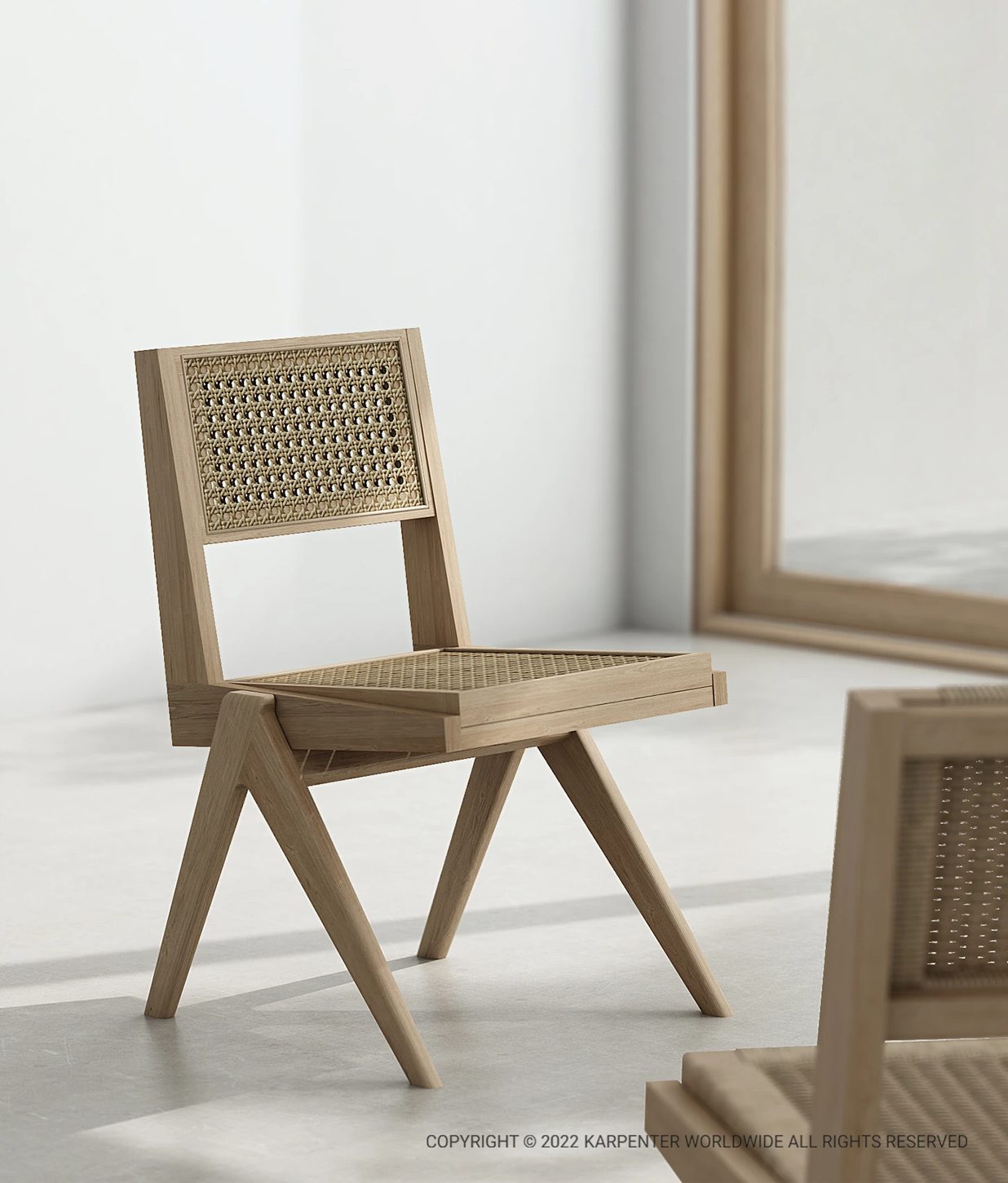 TRIBUTE Chair w/ Natural Rattan