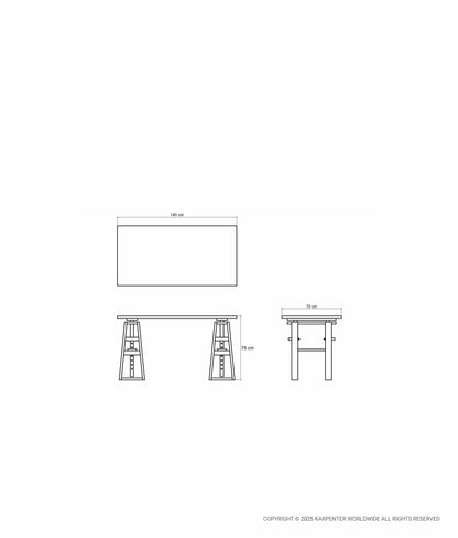 TRESTLE Desk/Table (Adjustable to Bar Table)