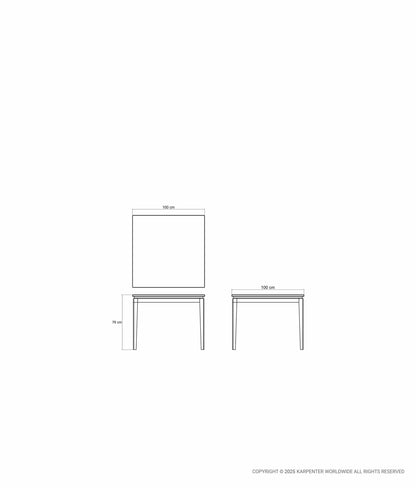 TWENTY TWENTY Square Dining Table 100