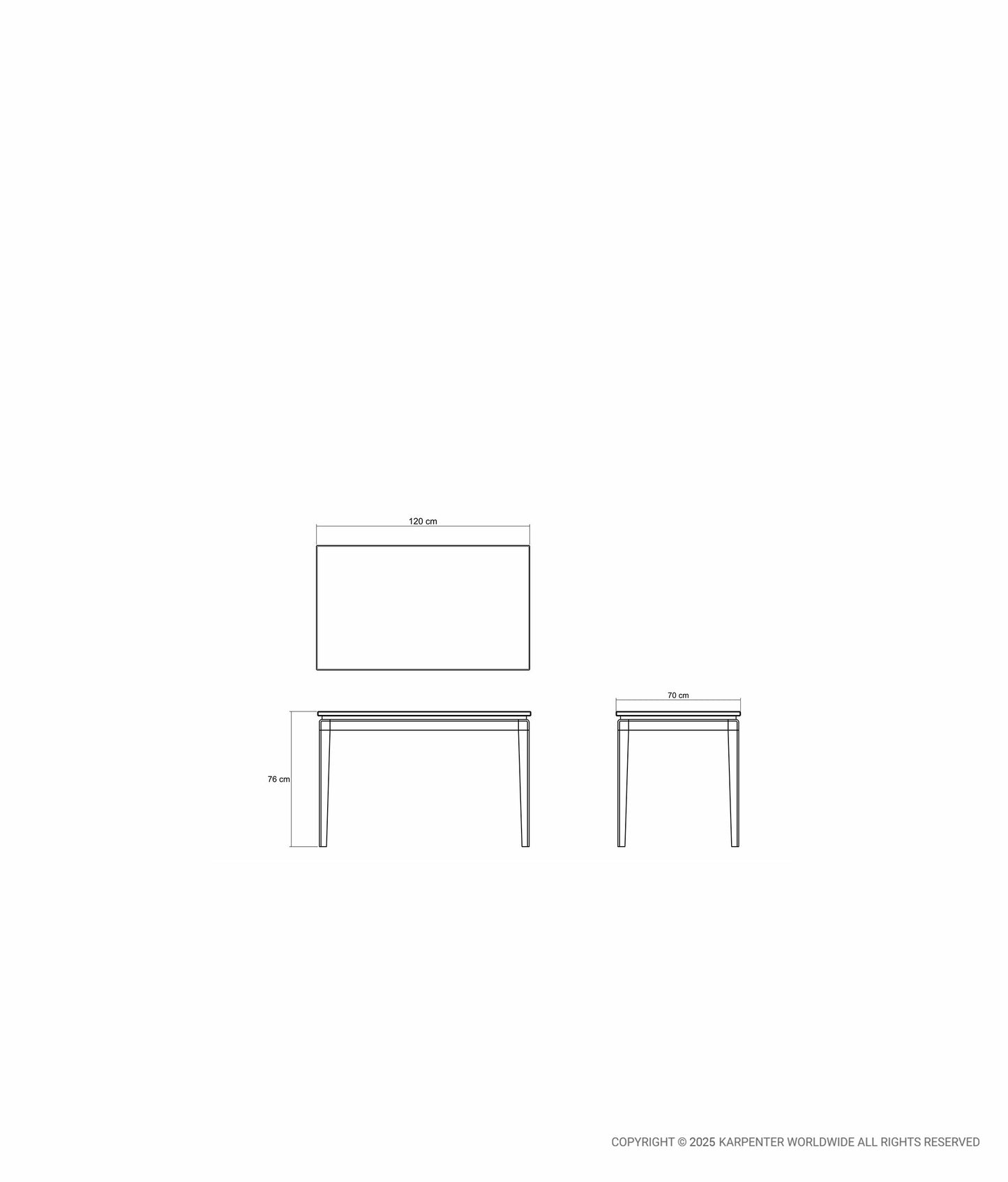 TWENTY TWENTY Rectangular Dining Table 120