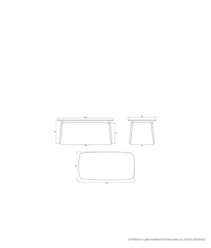 TWIST Rectangular Dining Table 180