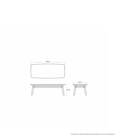 TWIST Rectangular Coffee Table 120
