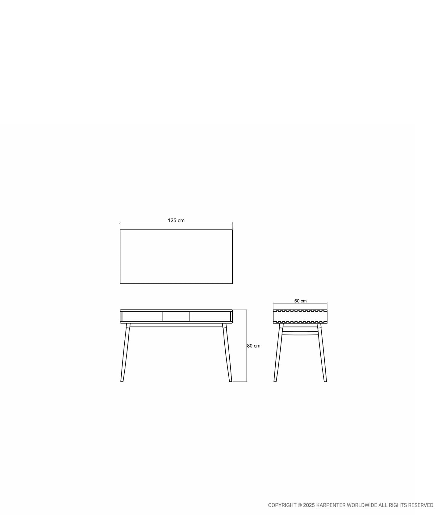 TWIST Desk 2 Drawers & Niche