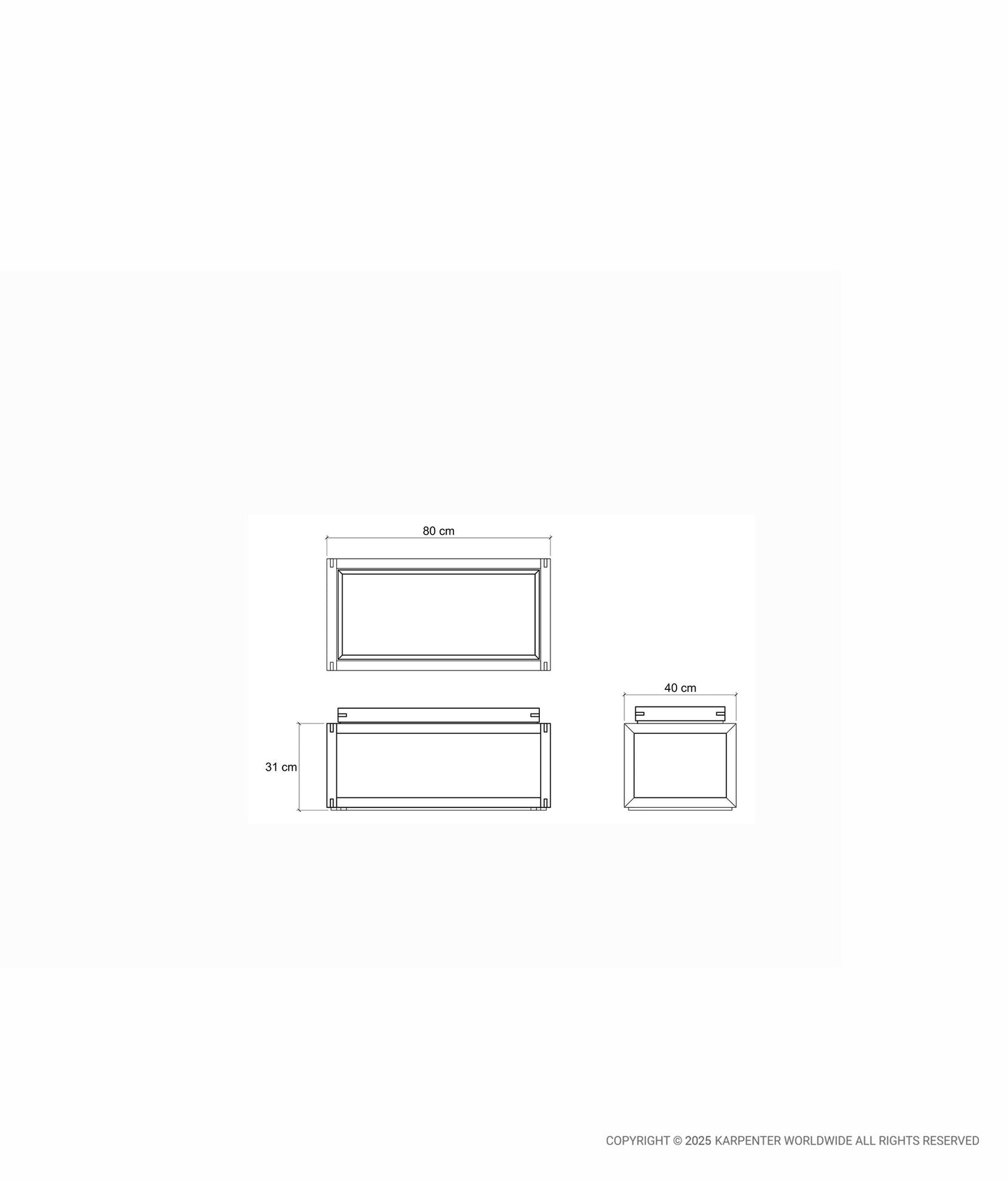 UP & DOWN Coffee Table Type 2 w/ Single Tray