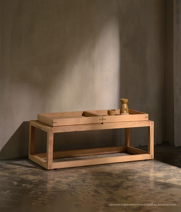 UP & DOWN Coffee Table Type 3 w/ 2 Small Trays