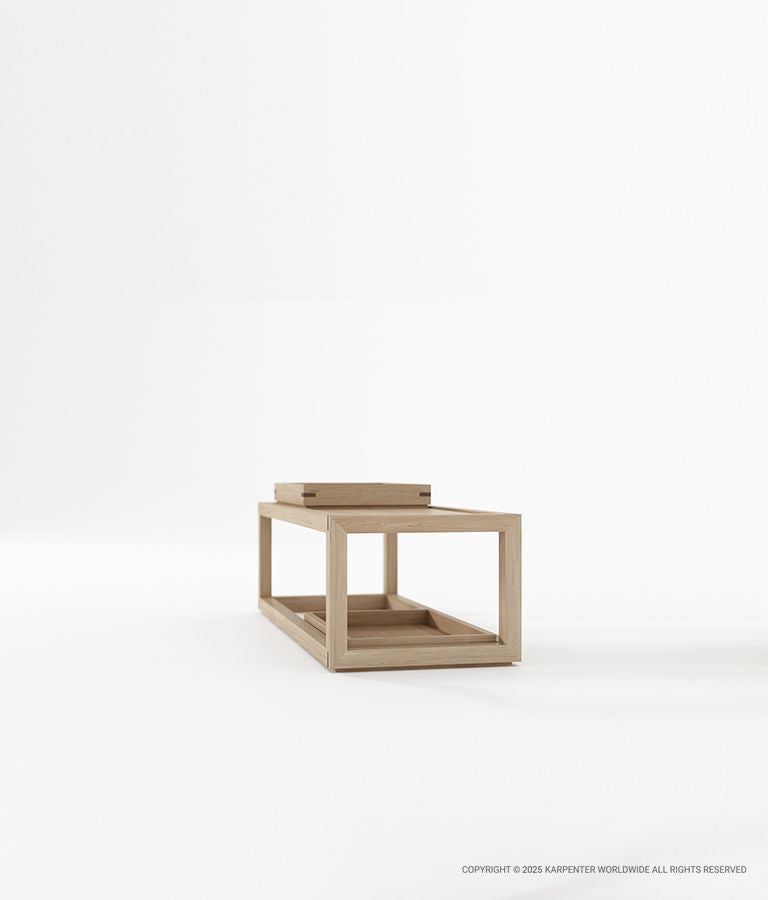 UP & DOWN Coffee Table Type 3 w/ 2 Small Trays