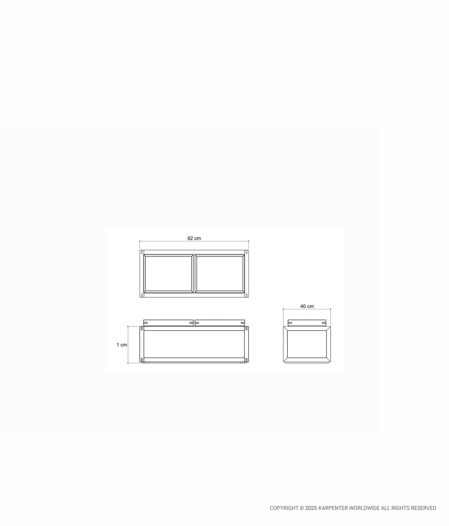 UP & DOWN Coffee Table Type 3 w/ 2 Small Trays