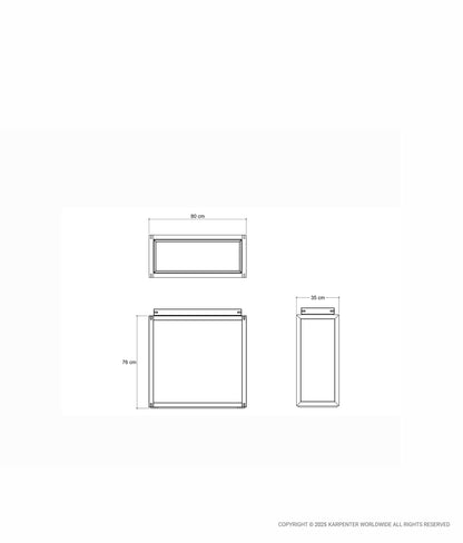 UP & DOWN Console Table w/ Single Long Tray