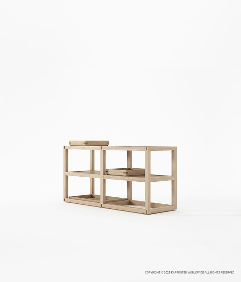 UP & DOWN Horizontal Rack Type 2 w/ 2 Small Trays & Single Large Tray