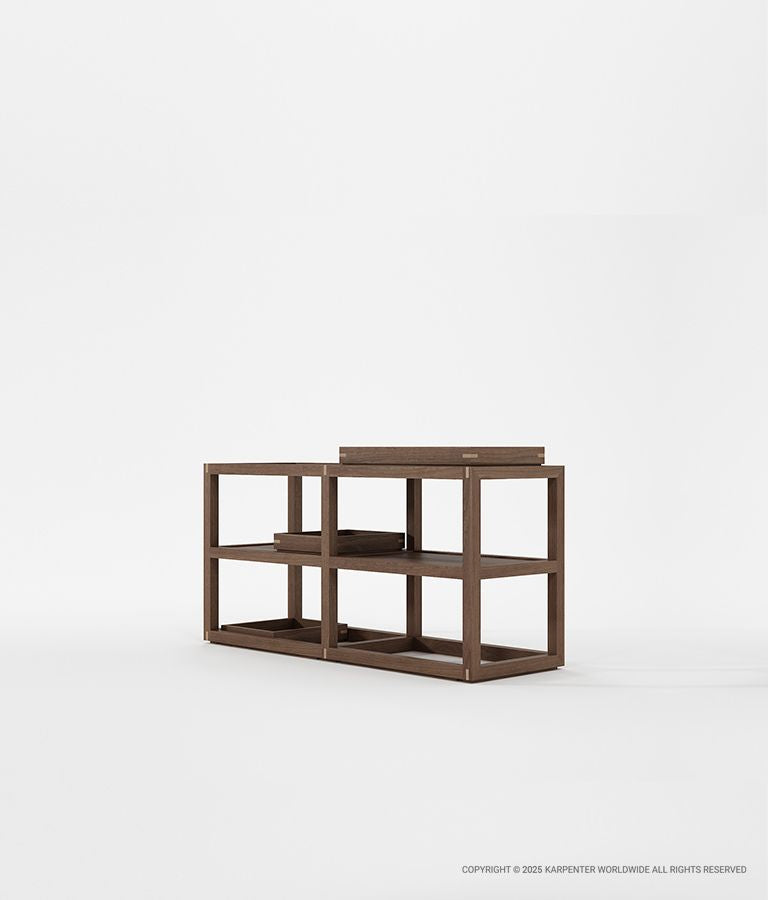 UP & DOWN Horizontal Rack Type 2 w/ 2 Small Trays & Single Large Tray