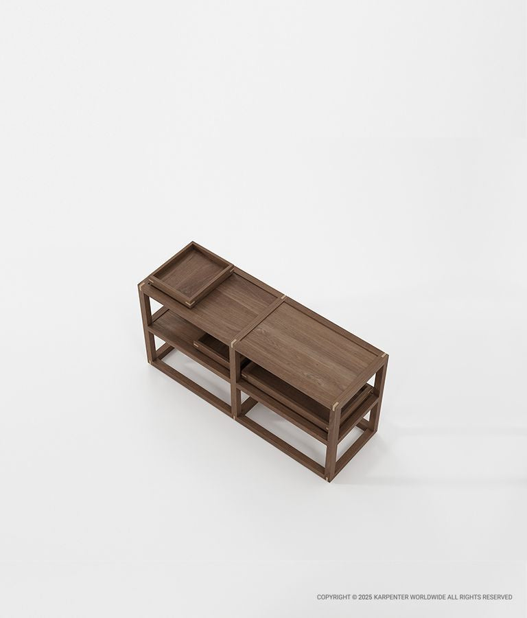 UP & DOWN Horizontal Rack Type 2 w/ 2 Small Trays & Single Large Tray