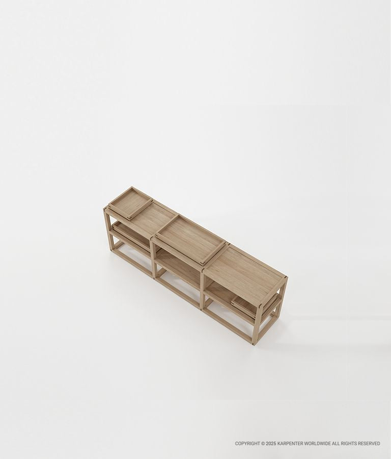 UP & DOWN Horizontal Rack Type 3 w/ 2 Small Trays & 2 Large Trays