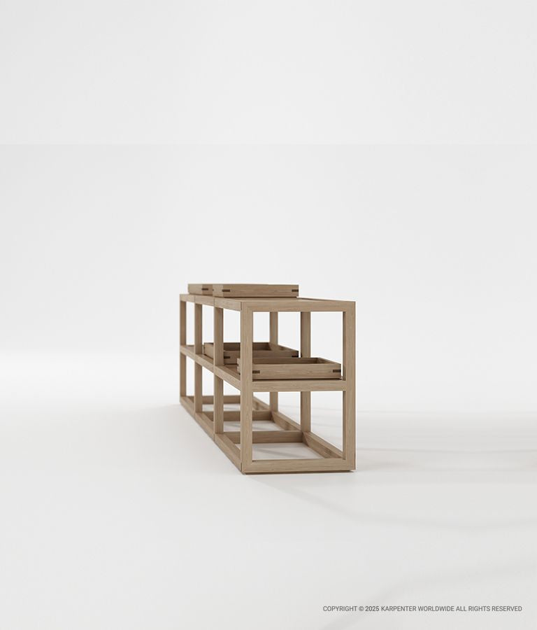 UP & DOWN Horizontal Rack Type 3 w/ 2 Small Trays & 2 Large Trays