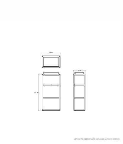 UP & DOWN Vertical Rack Type 2 w/ 2 Small Trays & Single Large Tray