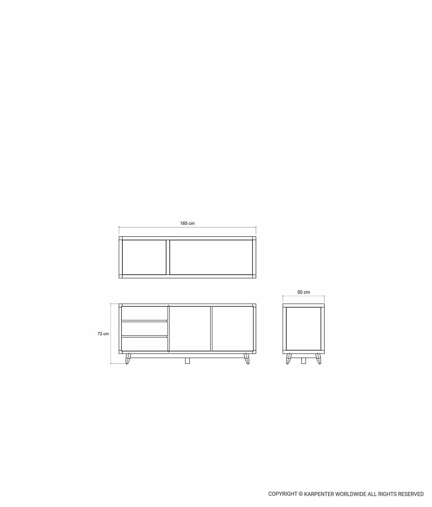 VINTAGE Sideboard 2 Doors
