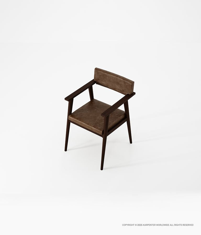 VINTAGE Armchair with Leather