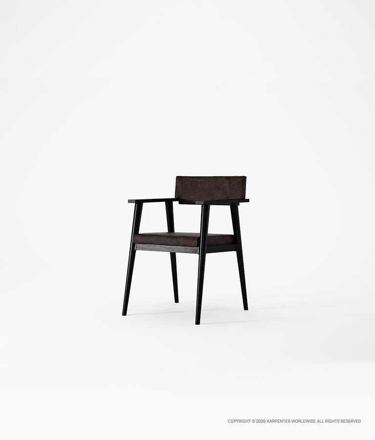 VINTAGE Armchair with Leather