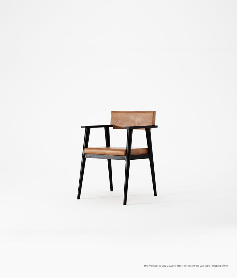 VINTAGE Armchair with Leather