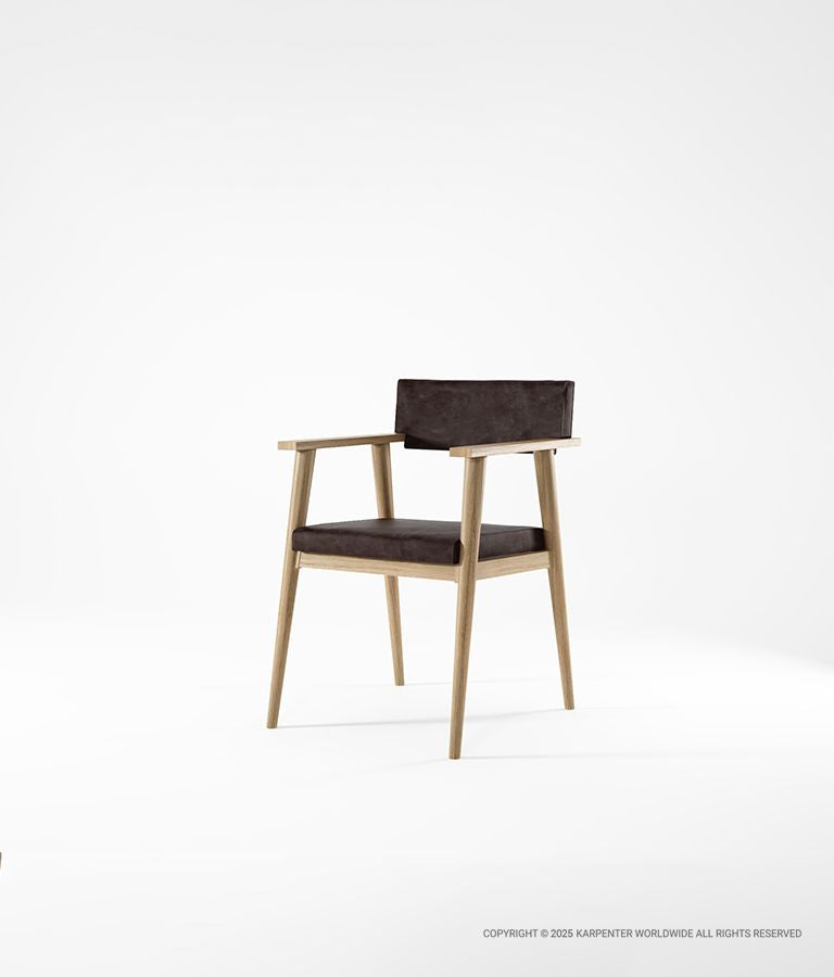 VINTAGE Armchair with Leather