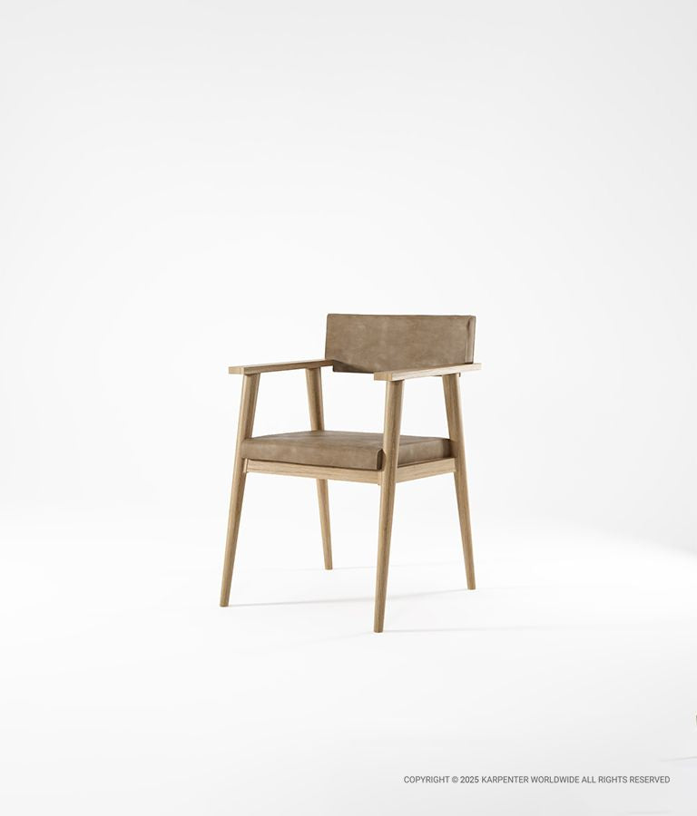 VINTAGE Armchair with Leather