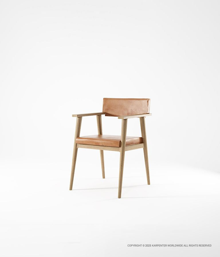 VINTAGE Armchair with Leather