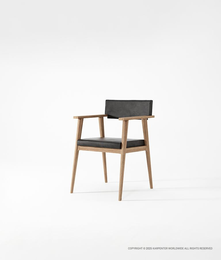 VINTAGE Armchair with Leather