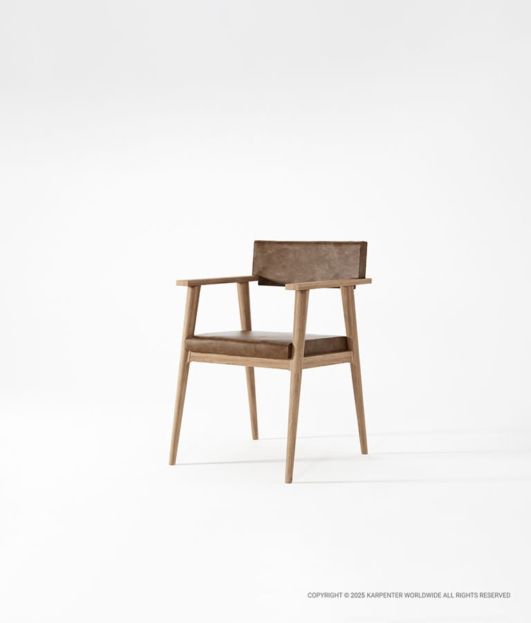 VINTAGE Armchair with Leather