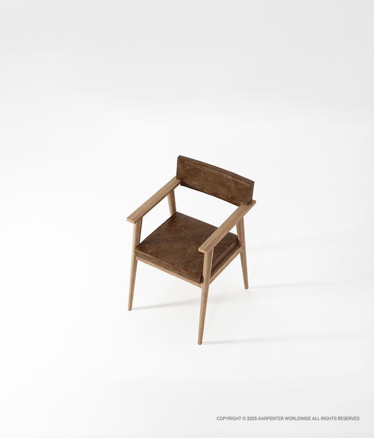VINTAGE Armchair with Leather
