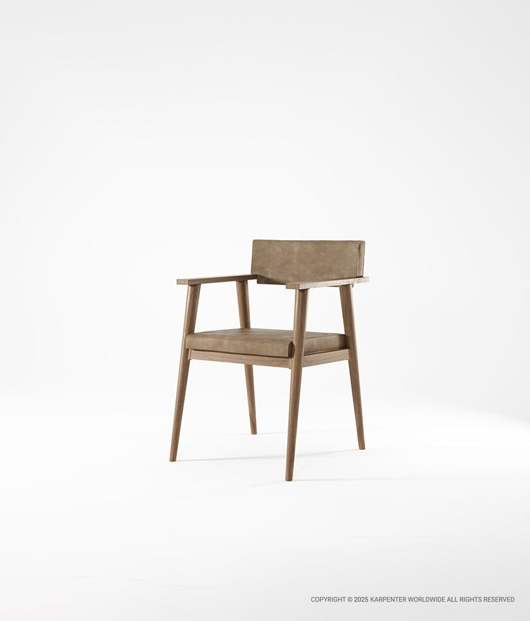 VINTAGE Armchair with Leather