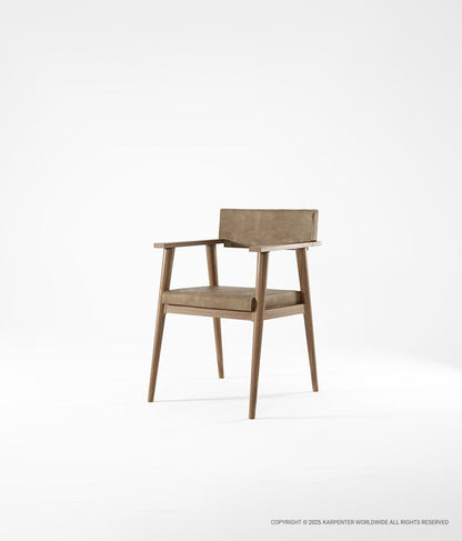 VINTAGE Armchair with Leather