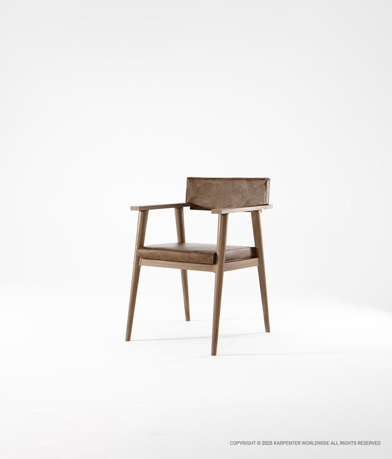VINTAGE Armchair with Leather
